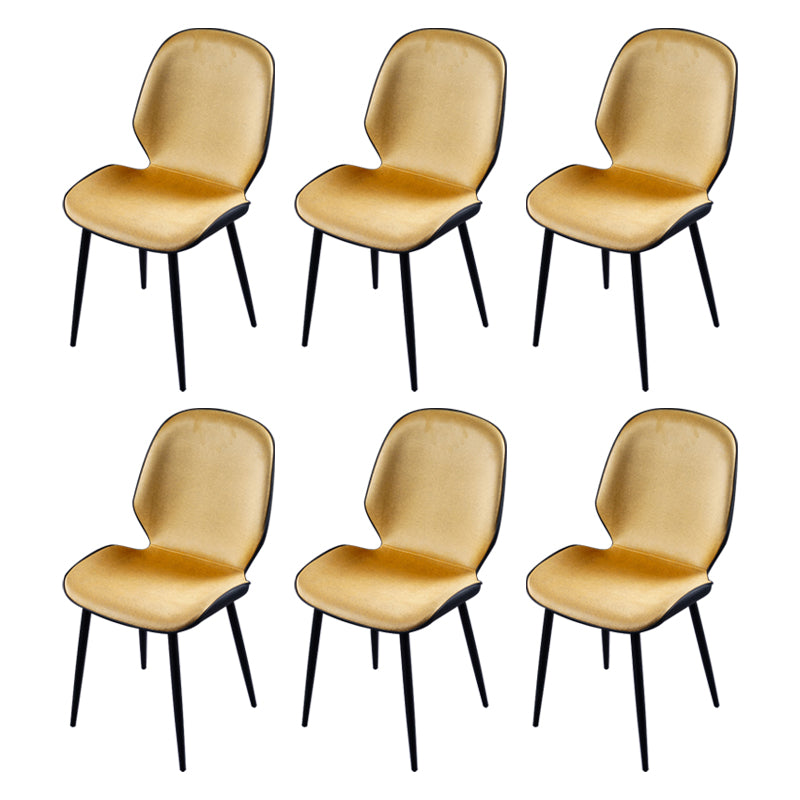 Chaise d'appoint scandinave pour salle de conférence, finition rembourrée mate, chaises de salle à manger Parsons