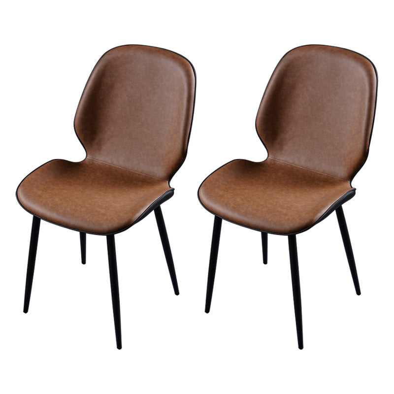 Chaise d'appoint scandinave pour salle de conférence, finition rembourrée mate, chaises de salle à manger Parsons
