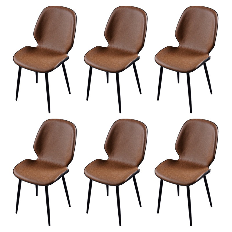 Chaise d'appoint scandinave pour salle de conférence, finition rembourrée mate, chaises de salle à manger Parsons