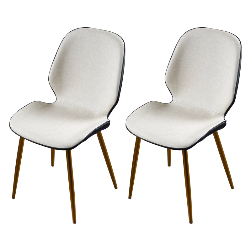 Chaise d'appoint scandinave pour salle de conférence, finition rembourrée mate, chaises de salle à manger Parsons