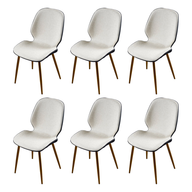 Chaise d'appoint scandinave pour salle de conférence, finition rembourrée mate, chaises de salle à manger Parsons