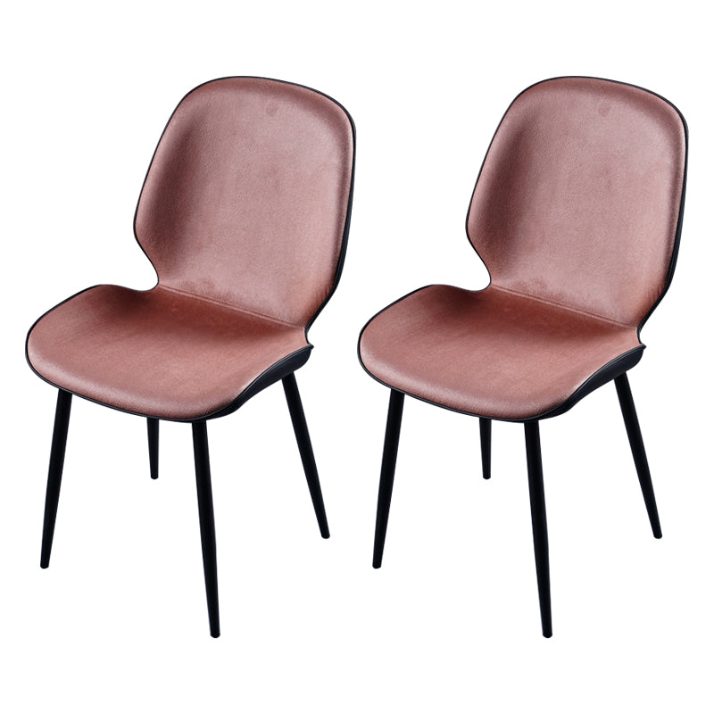 Chaise d'appoint scandinave pour salle de conférence, finition rembourrée mate, chaises de salle à manger Parsons
