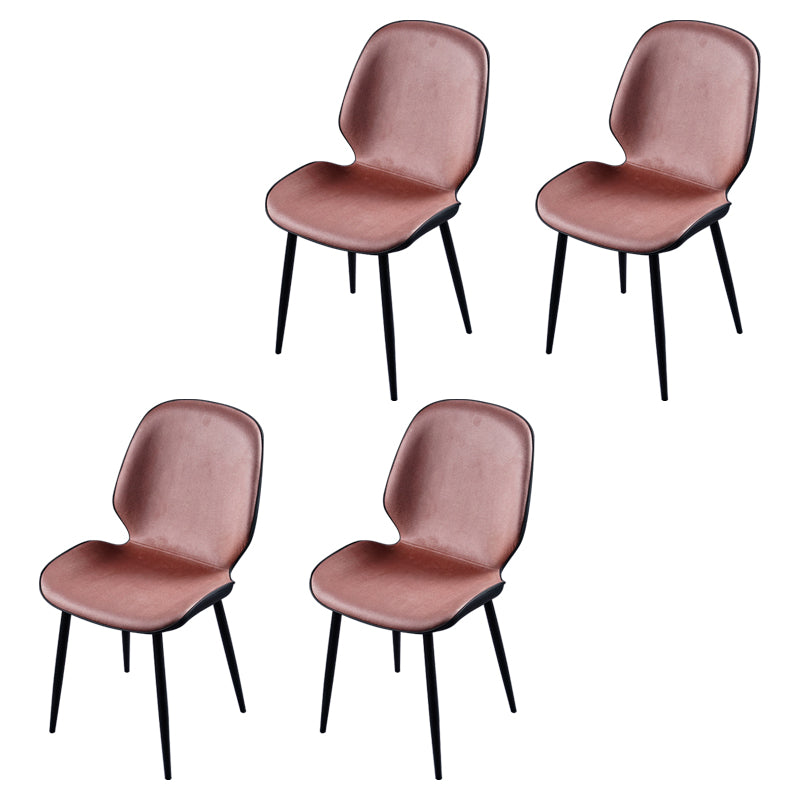 Chaise d'appoint scandinave pour salle de conférence, finition rembourrée mate, chaises de salle à manger Parsons