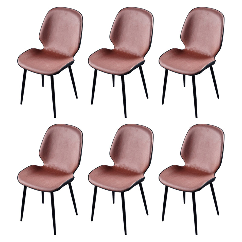 Chaise d'appoint scandinave pour salle de conférence, finition rembourrée mate, chaises de salle à manger Parsons