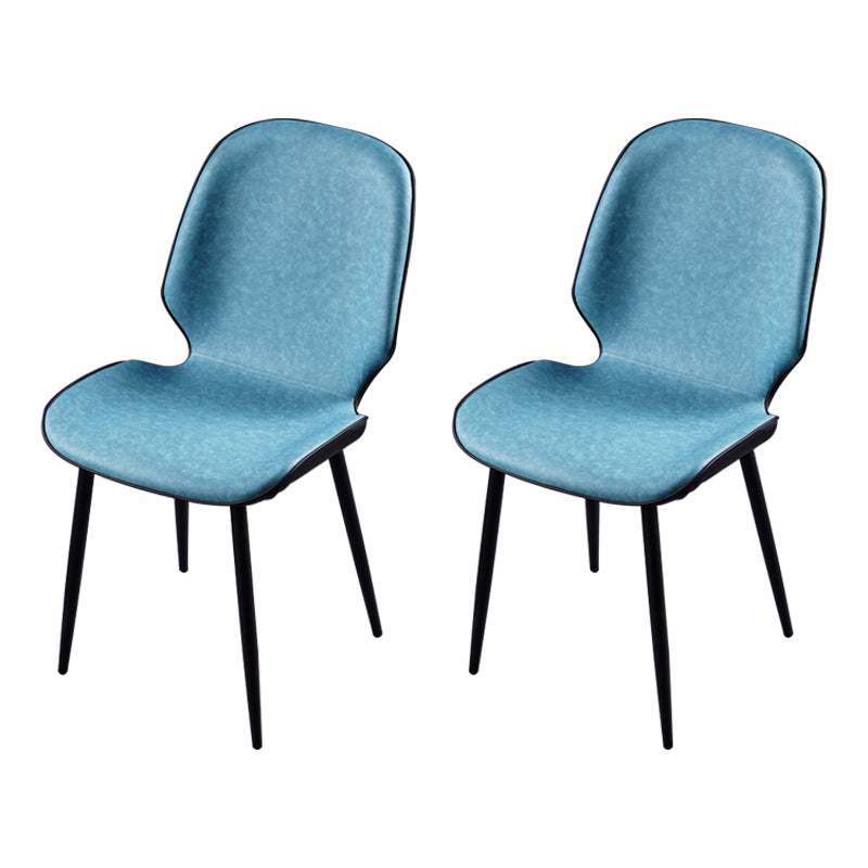Chaise d'appoint scandinave pour salle de conférence, finition rembourrée mate, chaises de salle à manger Parsons