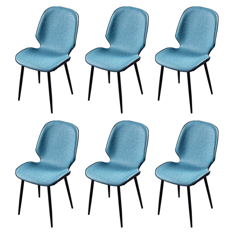 Chaise d'appoint scandinave pour salle de conférence, finition rembourrée mate, chaises de salle à manger Parsons