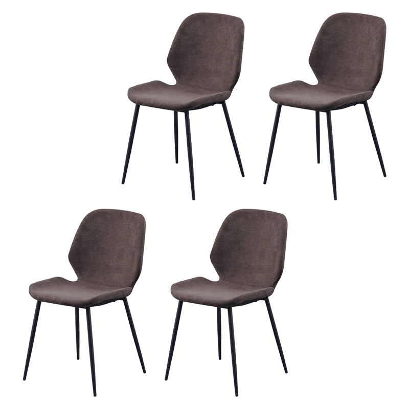 Chaise d'appoint scandinave pour salle de conférence, finition rembourrée mate, chaises de salle à manger Parsons