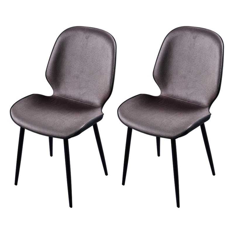 Chaise d'appoint scandinave pour salle de conférence, finition rembourrée mate, chaises de salle à manger Parsons