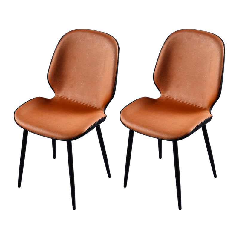 Chaise d'appoint scandinave pour salle de conférence, finition rembourrée mate, chaises de salle à manger Parsons