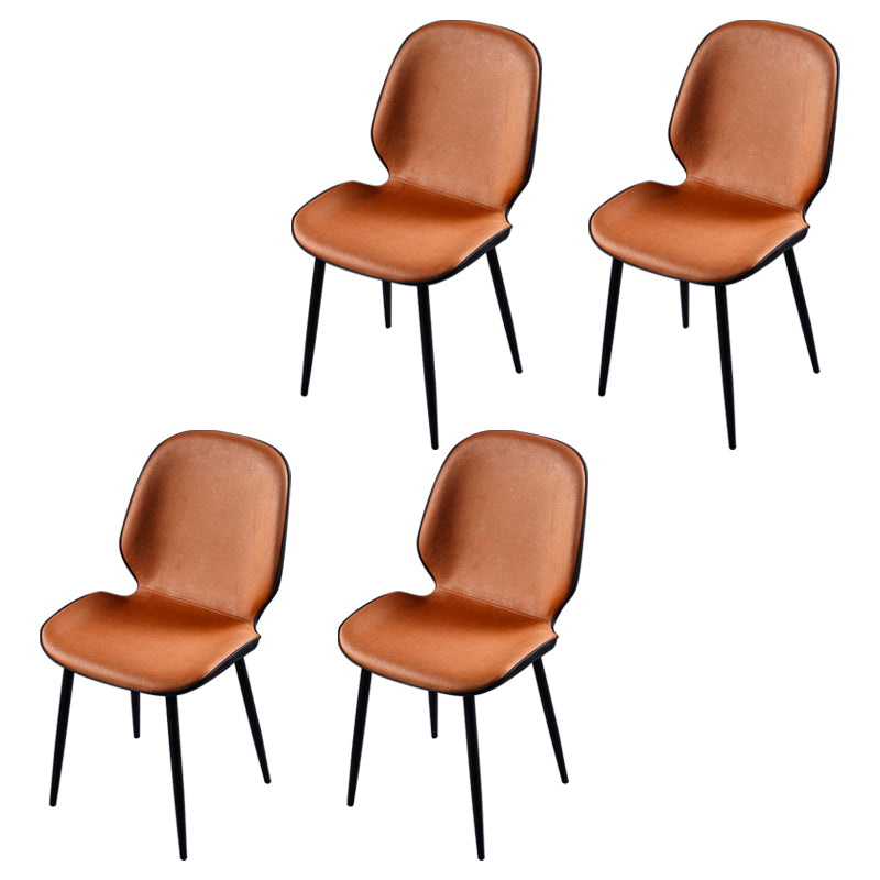 Chaise d'appoint scandinave pour salle de conférence, finition rembourrée mate, chaises de salle à manger Parsons