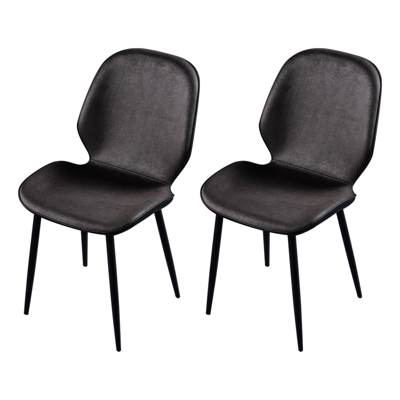 Chaise d'appoint scandinave pour salle de conférence, finition rembourrée mate, chaises de salle à manger Parsons