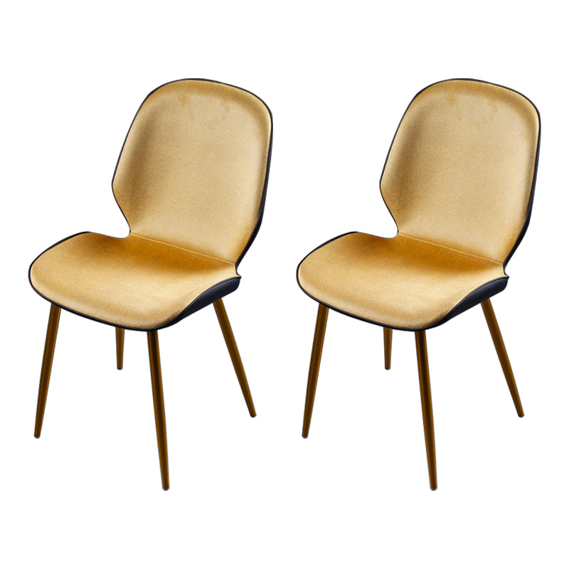 Chaise d'appoint scandinave pour salle de conférence, finition rembourrée mate, chaises de salle à manger Parsons