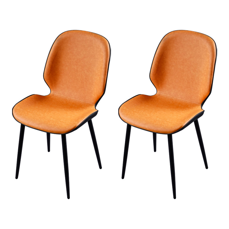 Chaise d'appoint scandinave pour salle de conférence, finition rembourrée mate, chaises de salle à manger Parsons