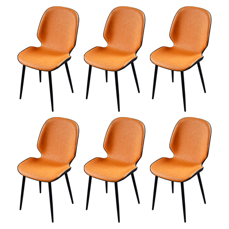 Chaise d'appoint scandinave pour salle de conférence, finition rembourrée mate, chaises de salle à manger Parsons
