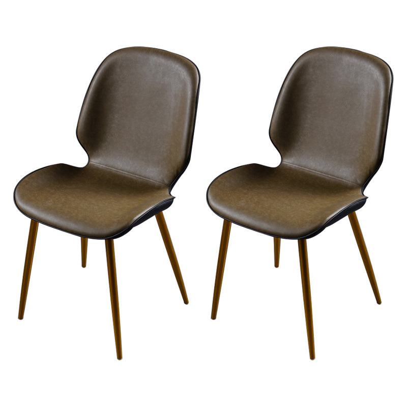 Chaise d'appoint scandinave pour salle de conférence, finition rembourrée mate, chaises de salle à manger Parsons