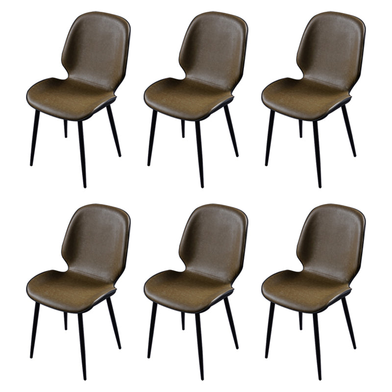 Chaise d'appoint scandinave pour salle de conférence, finition rembourrée mate, chaises de salle à manger Parsons