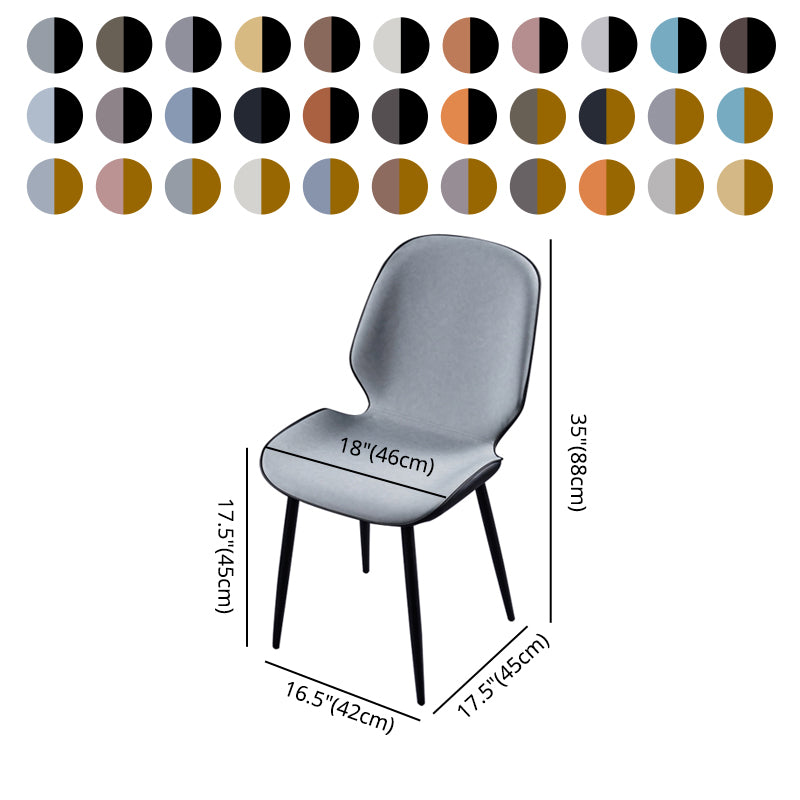 Chaise d'appoint scandinave pour salle de conférence, finition rembourrée mate, chaises de salle à manger Parsons