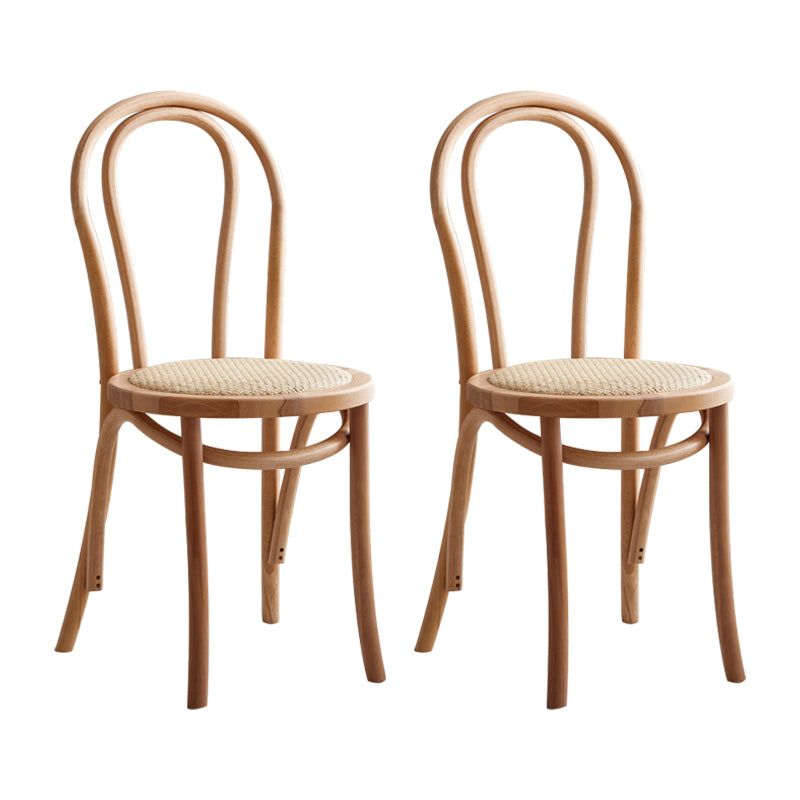 Les chaises contemporaines en hêtre massif ont placé les chaises de salle à manger de cuisine arrière de Windsor
