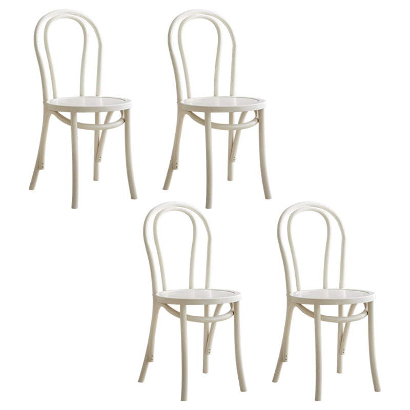 Les chaises contemporaines en hêtre massif ont placé les chaises de salle à manger de cuisine arrière de Windsor