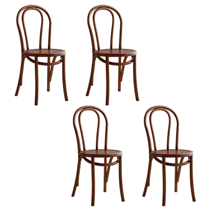 Les chaises contemporaines en hêtre massif ont placé les chaises de salle à manger de cuisine arrière de Windsor
