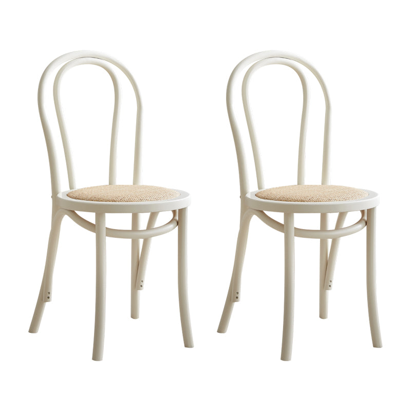 Les chaises contemporaines en hêtre massif ont placé les chaises de salle à manger de cuisine arrière de Windsor