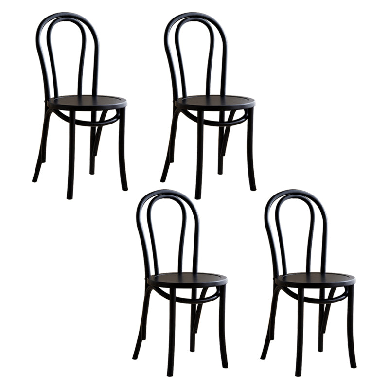 Les chaises contemporaines en hêtre massif ont placé les chaises de salle à manger de cuisine arrière de Windsor