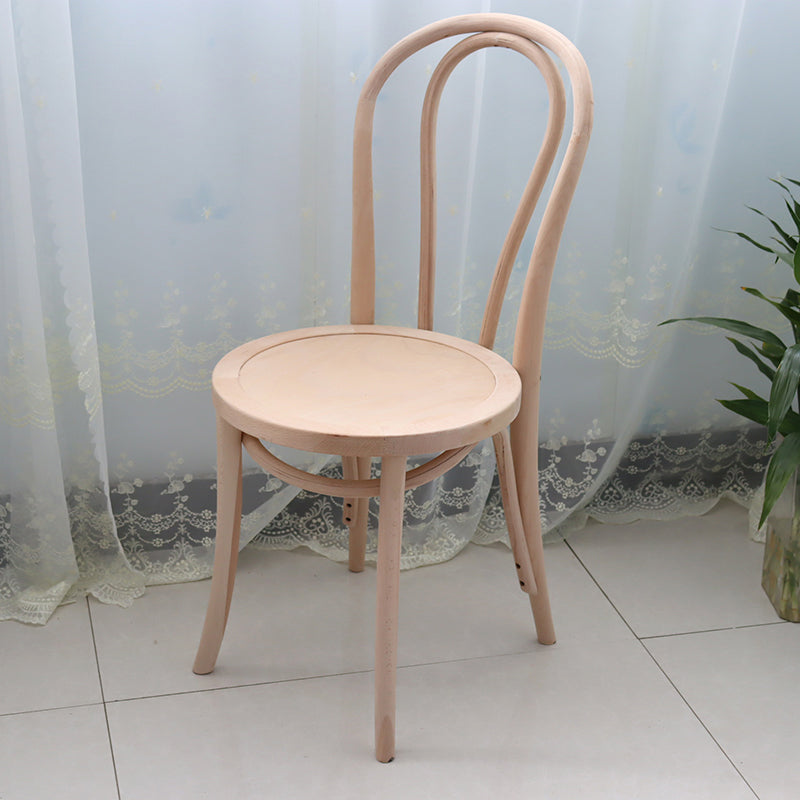 Contemporary Solid Beech Wood Chairs Windsor Back Side Dining Chair Set