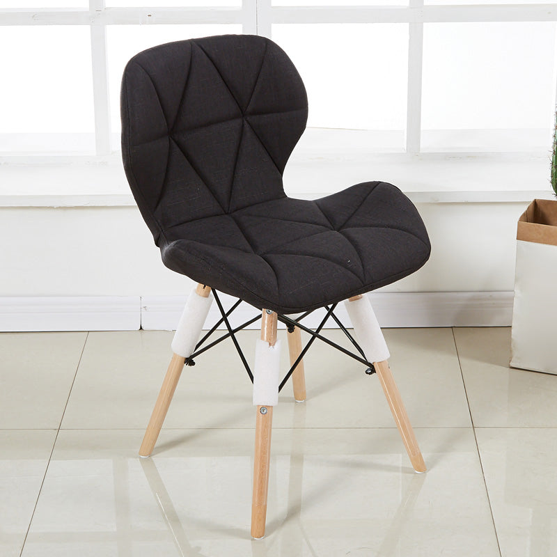 Accueil Chaise d'accélération scandinave en bois rembourré en bois rembourré chaise