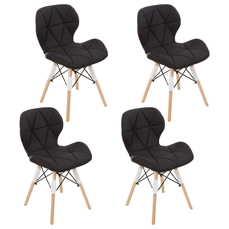 Accueil Chaise d'accélération scandinave en bois rembourré en bois rembourré chaise