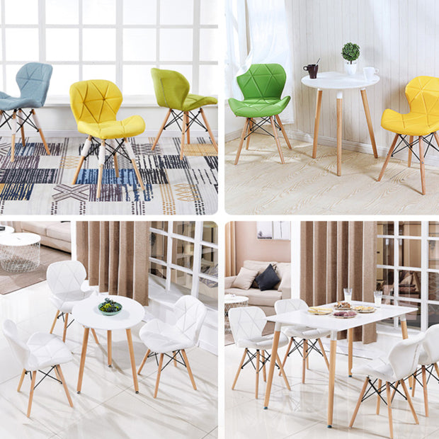 Accueil Chaise d'accélération scandinave en bois rembourré en bois rembourré chaise