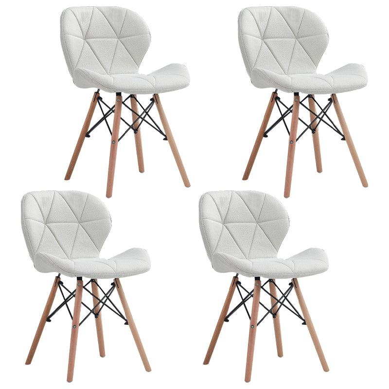 Accueil Chaise d'accélération scandinave en bois rembourré en bois rembourré chaise