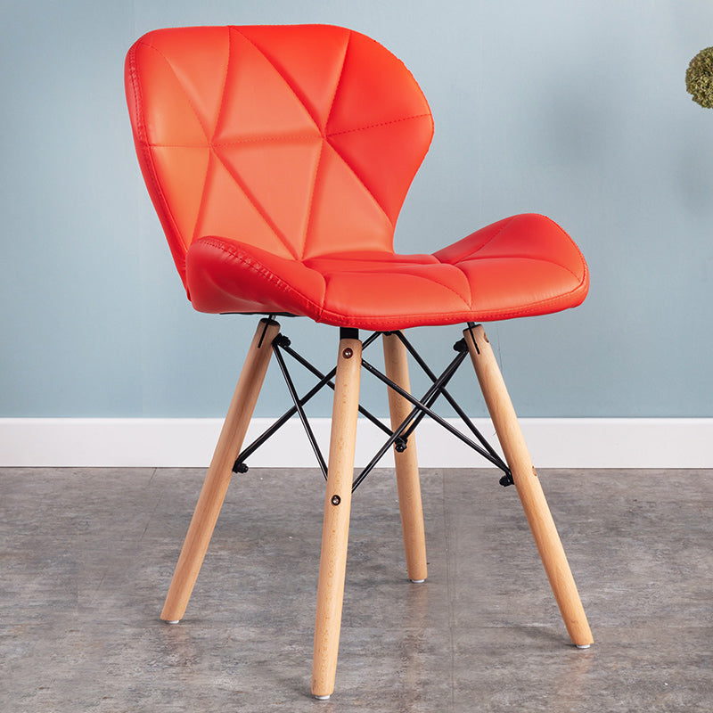 Accueil Chaise d'accélération scandinave en bois rembourré en bois rembourré chaise