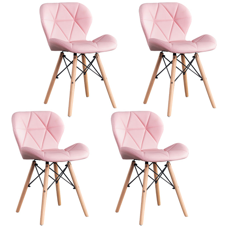 Accueil Chaise d'accélération scandinave en bois rembourré en bois rembourré chaise