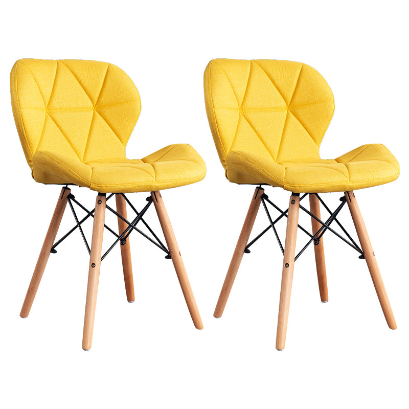 Accueil Chaise d'accélération scandinave en bois rembourré en bois rembourré chaise