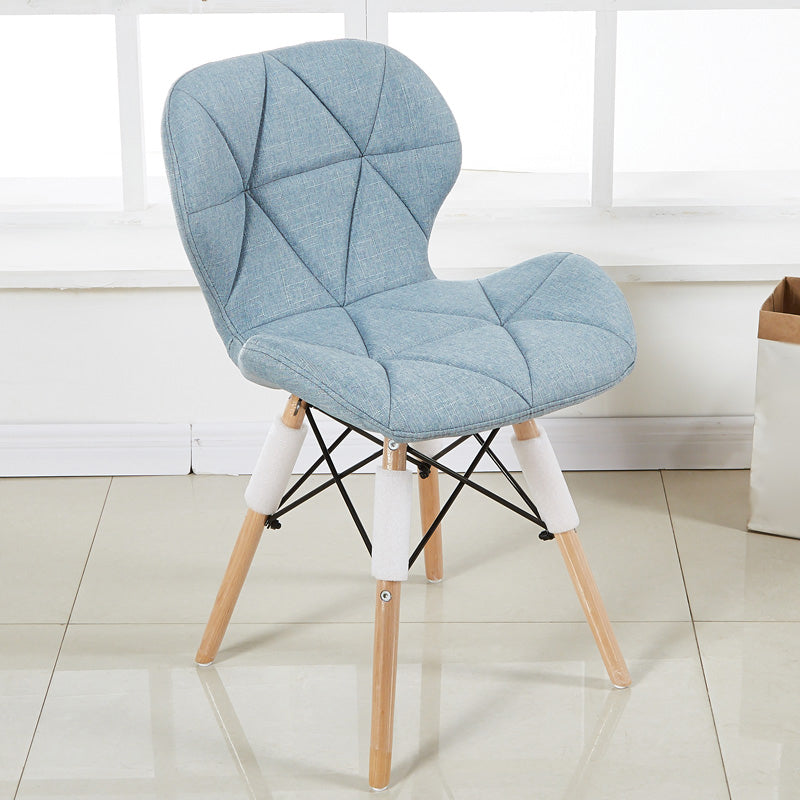 Accueil Chaise d'accélération scandinave en bois rembourré en bois rembourré chaise