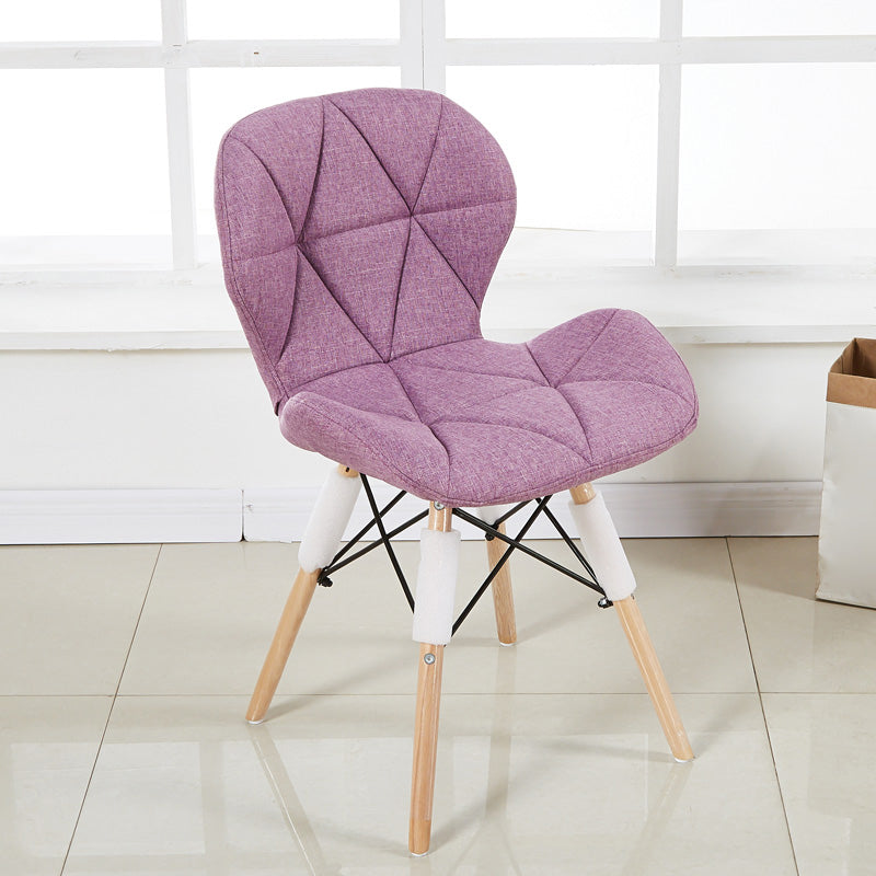 Accueil Chaise d'accélération scandinave en bois rembourré en bois rembourré chaise