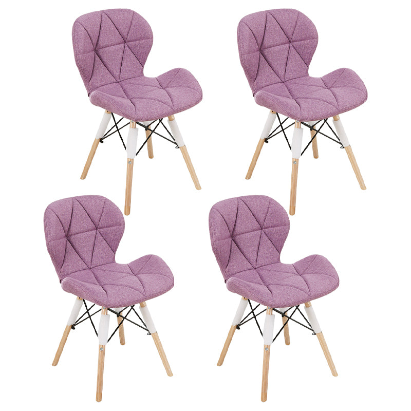 Accueil Chaise d'accélération scandinave en bois rembourré en bois rembourré chaise