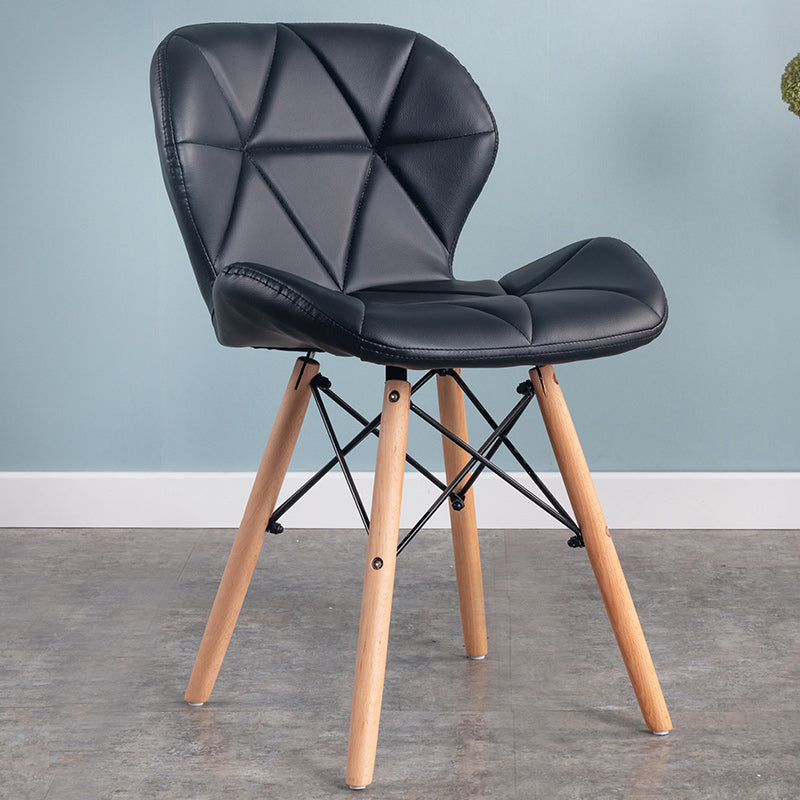 Accueil Chaise d'accélération scandinave en bois rembourré en bois rembourré chaise