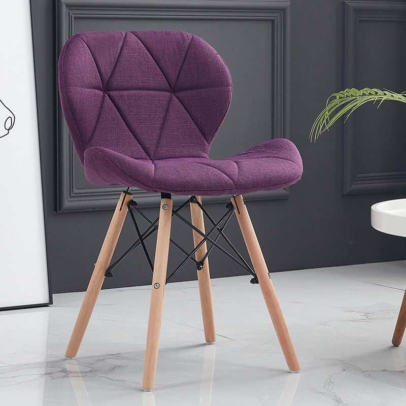 Accueil Chaise d'accélération scandinave en bois rembourré en bois rembourré chaise