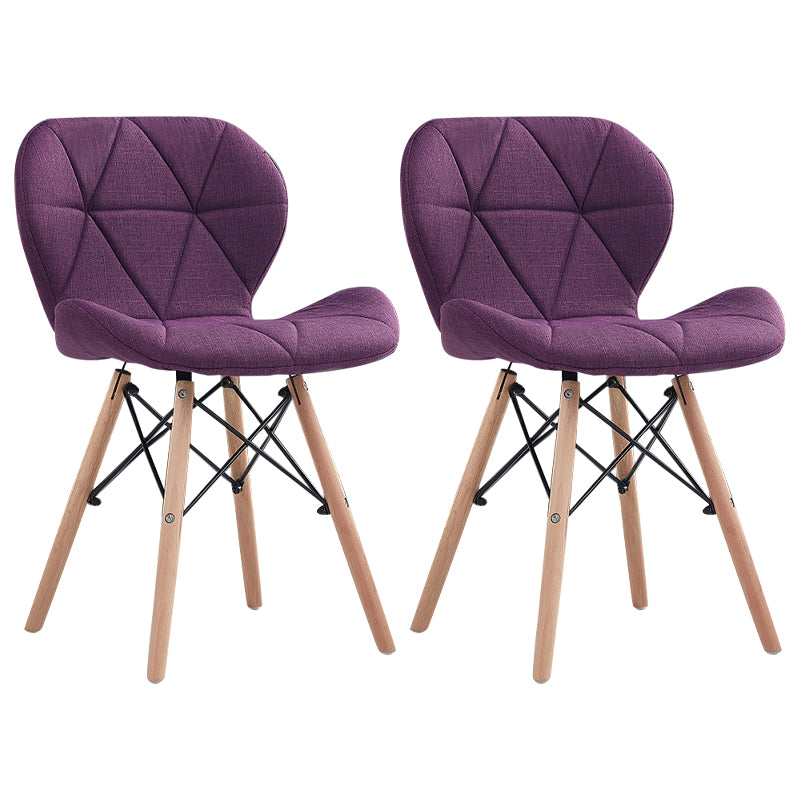 Accueil Chaise d'accélération scandinave en bois rembourré en bois rembourré chaise
