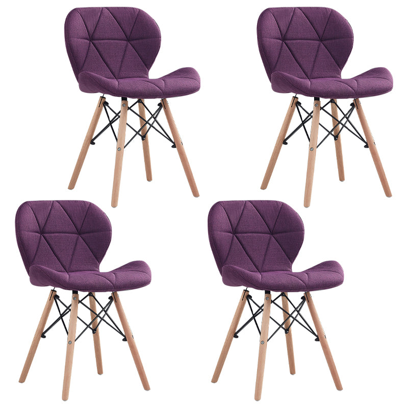Accueil Chaise d'accélération scandinave en bois rembourré en bois rembourré chaise