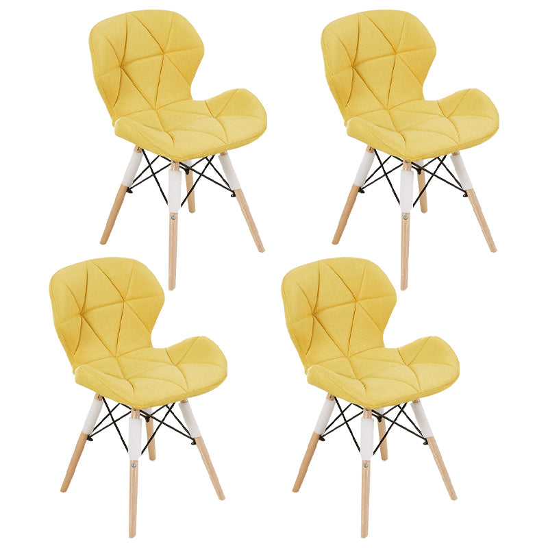Accueil Chaise d'accélération scandinave en bois rembourré en bois rembourré chaise