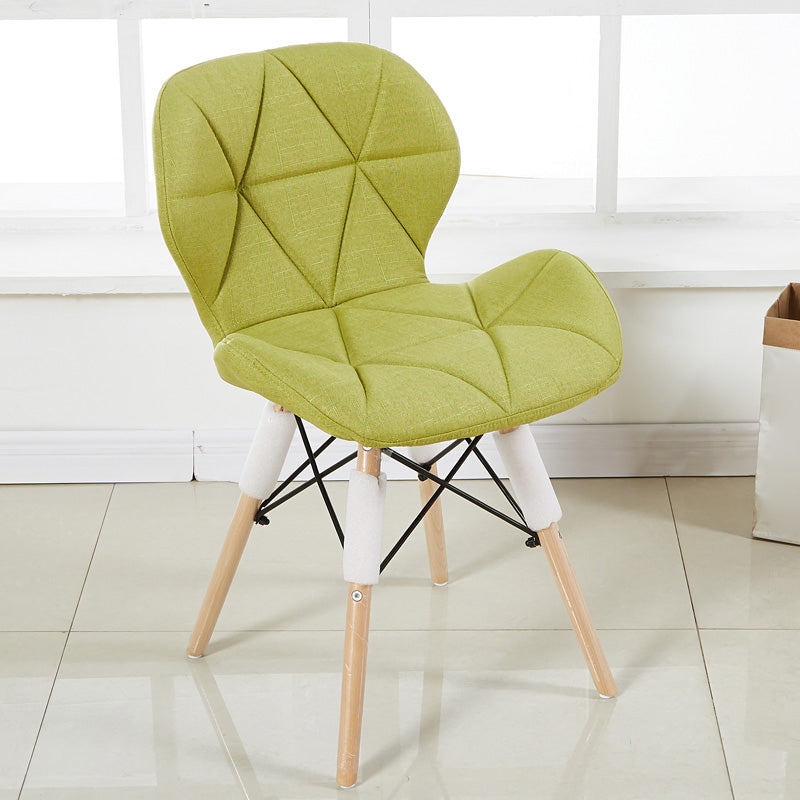 Accueil Chaise d'accélération scandinave en bois rembourré en bois rembourré chaise