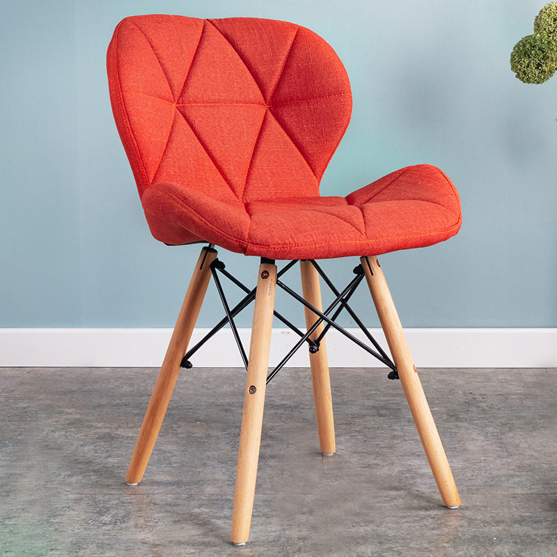 Accueil Chaise d'accélération scandinave en bois rembourré en bois rembourré chaise