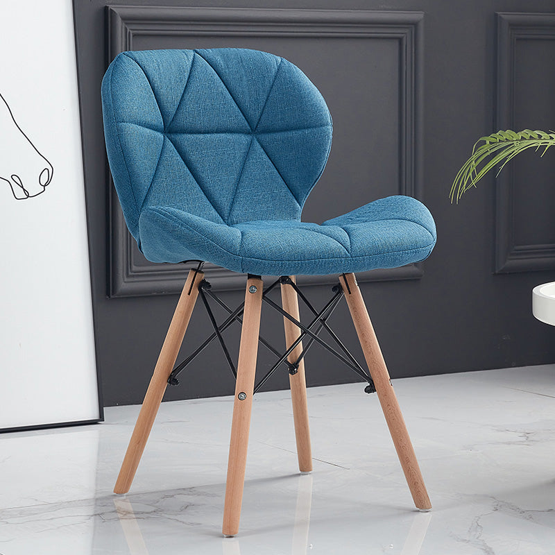 Accueil Chaise d'accélération scandinave en bois rembourré en bois rembourré chaise