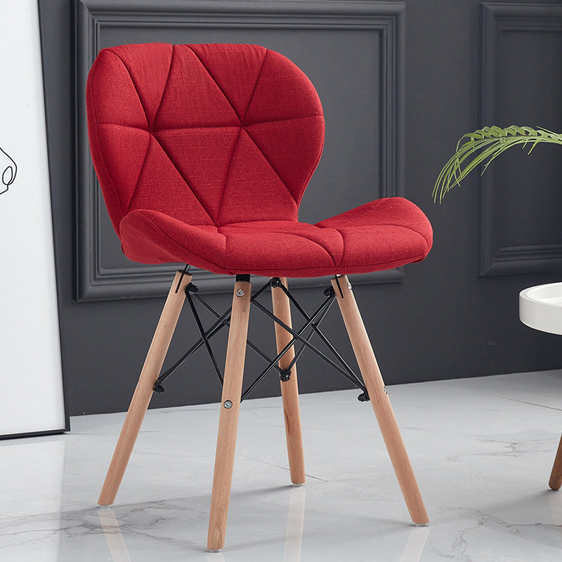Accueil Chaise d'accélération scandinave en bois rembourré en bois rembourré chaise