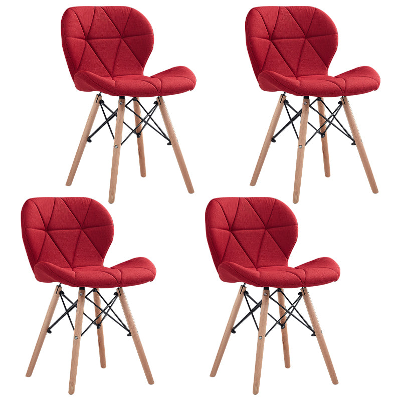 Accueil Chaise d'accélération scandinave en bois rembourré en bois rembourré chaise
