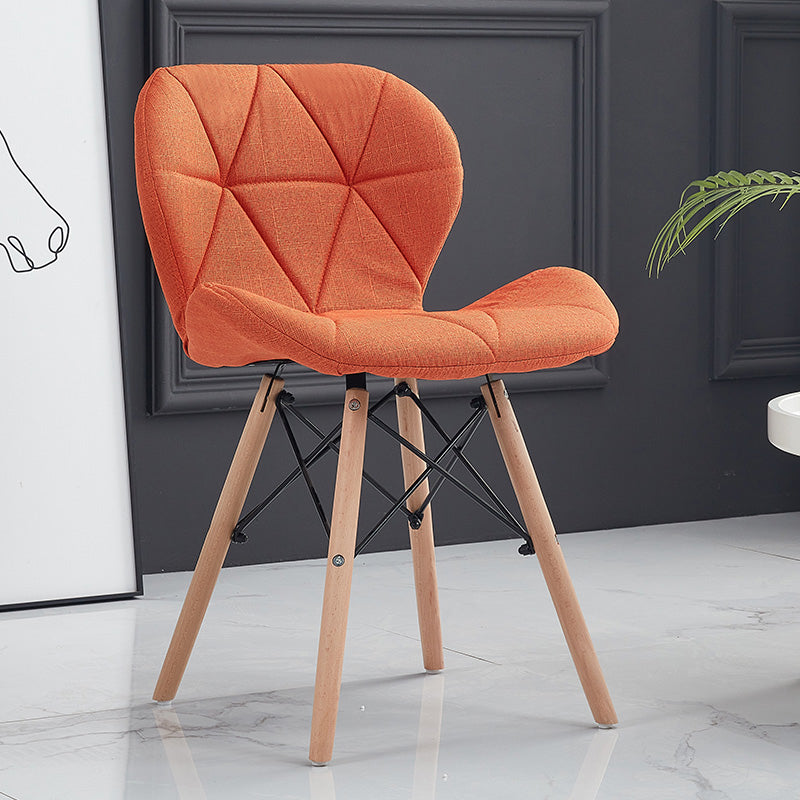 Accueil Chaise d'accélération scandinave en bois rembourré en bois rembourré chaise