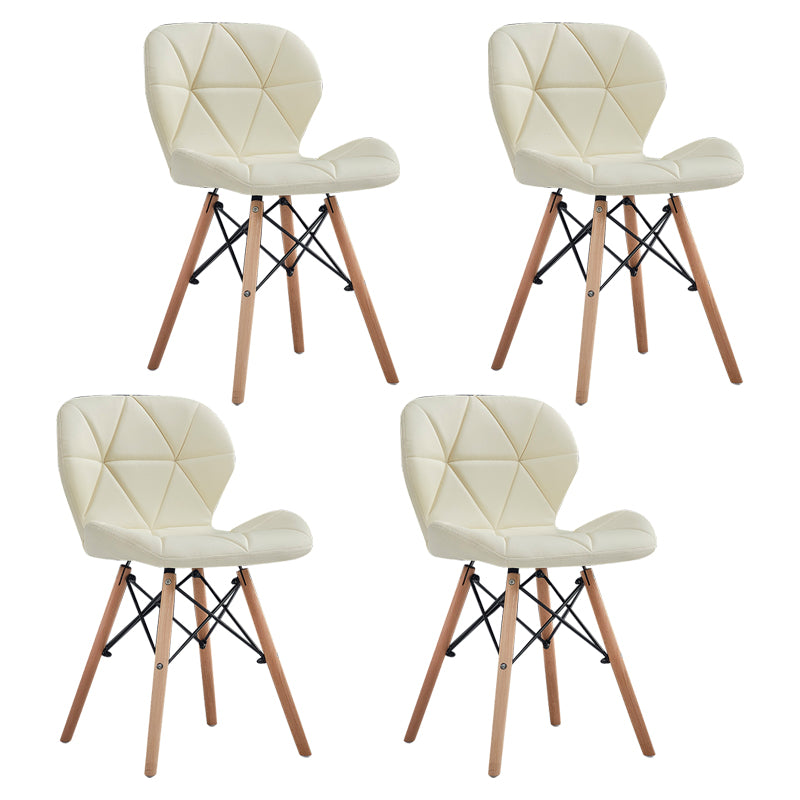 Accueil Chaise d'accélération scandinave en bois rembourré en bois rembourré chaise