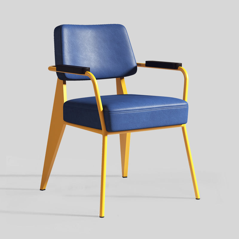 El metal contemporáneo que cena las sillas abre el brazo trasero que cena la silla lateral para la cocina